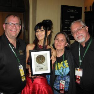 Award with Brent Brant, Bai Ling and Carolyn Brady.