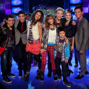The cast of Shake It Up shooting SHAKE IT UP NEW YEARS