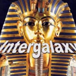 Intergalaxy opening scene to THE FATE OF ALL DREAMS featuring the gold death mask of Tutankhamen, son of the Pharaoh Akhenaten.