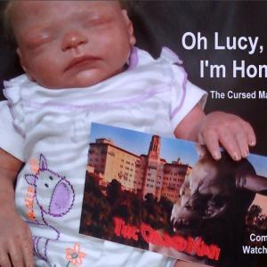Baby Becca meets the Duppy monster in THE CURSED MAN movie. Watch out for it.