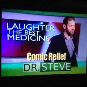 Matt performing standup comedy on The Dr Steve Show