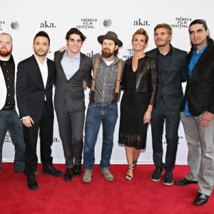 Actors Clint HedgepethSergio Figueroa RJ Mitte Brad Carter Faith Hill Chris Zylka and Pedro Anaya Perez attend the Dixieland Premiere during the 2015 Tribeca Film Festival