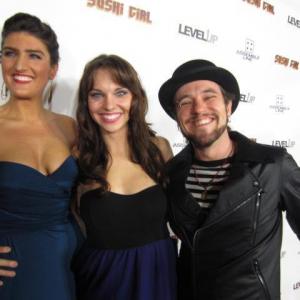 At the LA Premiere of Sushi Girl with Actress Kimberly Leemans and Director John Michael Elfers