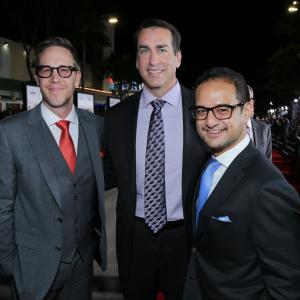 Joey McFarland Rob Riggle and Riza Aziz at the Dumb and Dumber To Premiere in Los Angeles