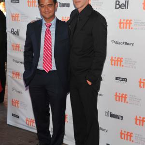 Riza Aziz and Joey McFarland at the Friends With Kids Premiere weekend during the 2011 Toronto International Film Festival in Toronto Canada