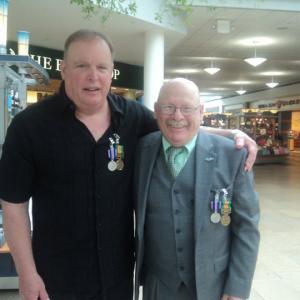 With lifelong friend Greg Ciccone, also from Lodi, NJ. Greg served with the USMC in Vietnam, where I also served (along with later serving in the Middle East) with the US Army. Here, we are seen wearing the Medals awarded to us by the State of NJ Department of Veterans Affairs.