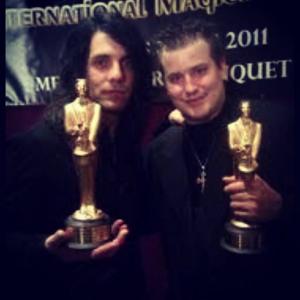 Criss Angel & Morgan Strebler at 2011 Merlin Award Banquet.