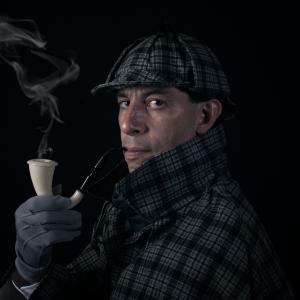 Sherlock Holmes photo shoot
