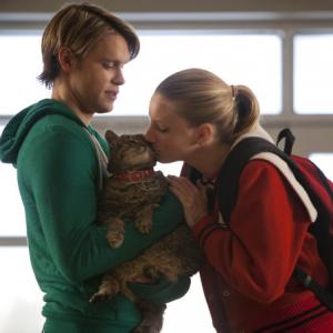 Still of Chord Overstreet and Heather Morris in Glee (2009)