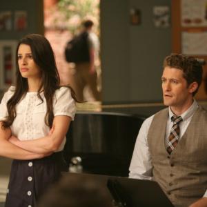 Still of Lea Michele and Matthew Morrison in Glee 2009