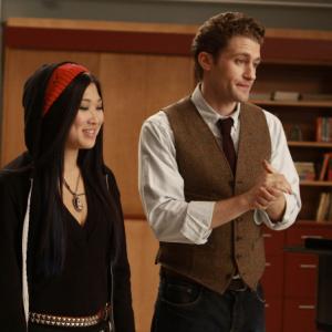 Still of Matthew Morrison and Jenna Ushkowitz in Glee (2009)