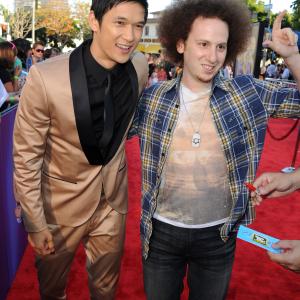 Josh Sussman and Harry Shum Jr at event of Glee The 3D Concert Movie 2011