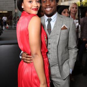 Kiersey Clemons and Shameik Moore at event of Dope 2015