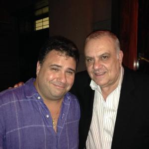 Mike Massimino and Vince Curatola AKA Johnny Sack at The Cutting Room NYC 2014