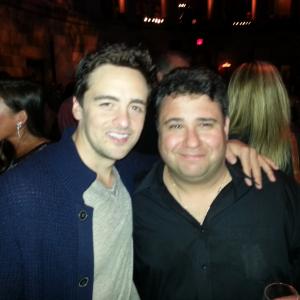 Vincent Piazza and Mike massimino At the Boardwalk Empire wrap party.