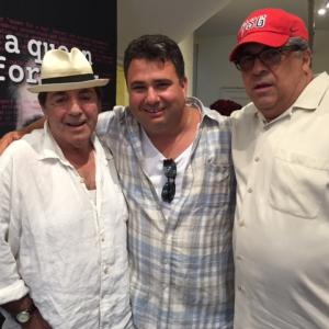 David Proval,Mike Massimino,and Vinny Pastore at the play 