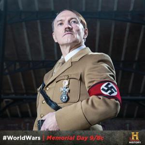 Hugh Scully as Hitler in the World Wars