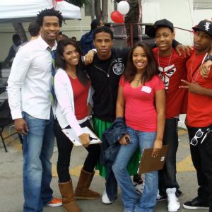 With Tyler James Williams and friends