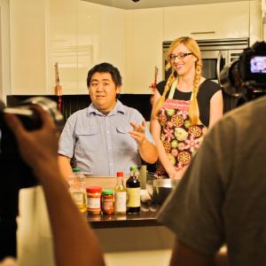 Behind the scenes of Taiwanese Cooking with Mr Wang and Megan