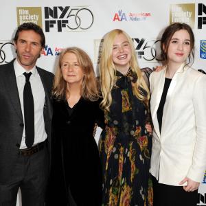 Alessandro Nivola Sally Potter Elle Fanning and Alice Englert at event of Ginger amp Rosa 2012