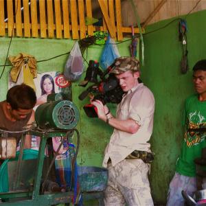 Steve Ramsden shooting 'Cooking for the Mayor' (2010) in Palawan