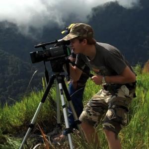 Shooting documentary Following The Way at Kasam Pass Papua New Guinea 2010