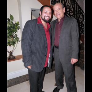 Mike Quiroga and Robert Picardo from Mansion of Blood film location.