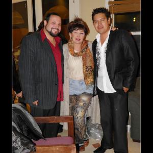 Mike Quiroga, Wendy Brown (Maguire), and Jimmy Dux on set location @ Mansion of Blood.