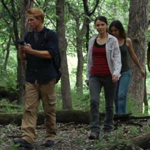 Heather Gornall, Andrew Olson, Mischa McCortney and Konrad Case in The Survival Game (2012)
