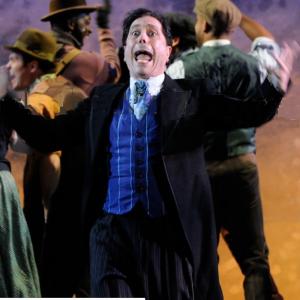 Peter Tedeschi as Alfred P. Doolittle in My Fair Lady, singing Get Me to the Church on Time.