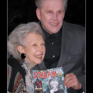 Carla Laemmie and Gary Busey Picture taken at film location Mansion of Blood
