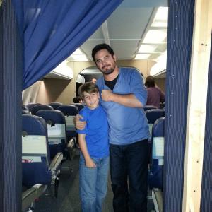 With Dean Cain on Airplane vs Volcano