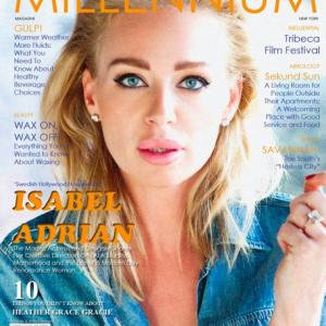 Isabel Adrian on the cover of Millennium Magazine May 2015
