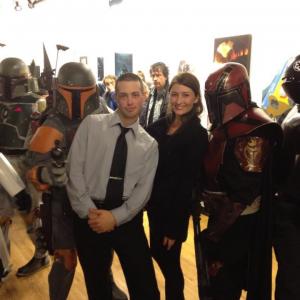With Leia (Taylor Treadwell) and some members of the 501st at the 