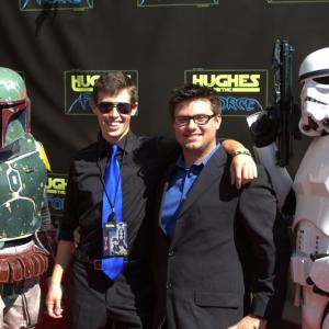 With Justin Yates at the Hughes the Force world premiere in LA