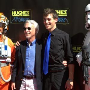 With my father Stephen Weiss at the Hughes the Force world premiere in LA