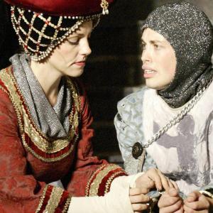With Actor Bridget Garwood in Shakespeare by the Seas King John
