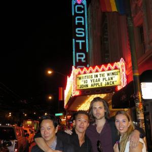 Rick Tae, Kent S. Leung, Chris McNally and Selena Paskalidis at the Castro Theatre for John Apple Jack.