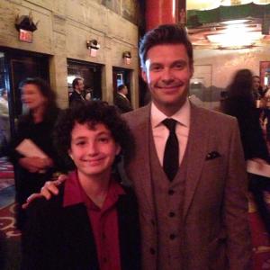 Ben at the premiere of his new film with Ryan Seacrest