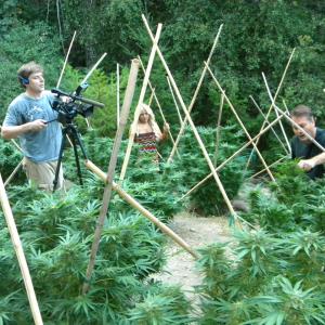 Kevin Booth Glenn White  filming How Weed Won the West at Pineapple Kush in Emerald Triangle
