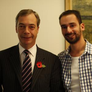 Serafeim Ntousias and Nigel Farage