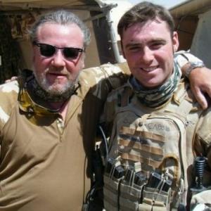 With Ray Winston during his visit to Afghanistan in 2009