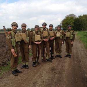 Far right  Costume British Army  Grenadier Guards British Expeditionary Force France 1940 Retreat to Dunkirk