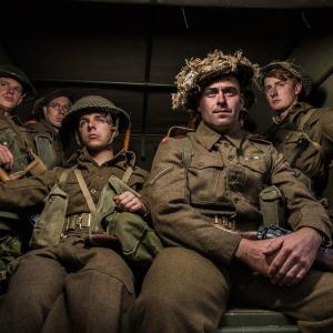 Second from right. Costume: Lance Corporal, infantry, British Army circa 1944.