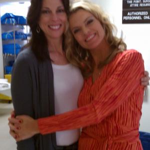 with Missi Pyle, on set of Sperm Donor