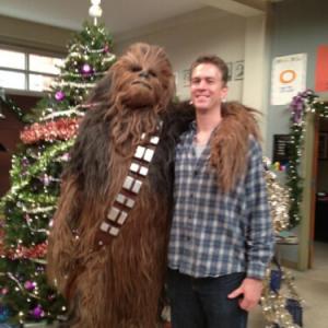 Stand-in for Chewbaca on Glee episode.