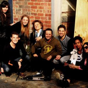 Several of the cast of Flat Whites, May 2012.