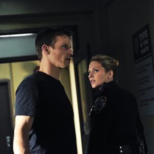Still of Will Estes and Vanessa Ray in Blue Bloods 2010