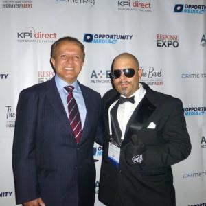 Inventor Juan Pineda Sanchez and Friend Mr Aj Khubani! Founder and CEO Of Telebrands Corporation! The King Of The Infomercials At The Response Expo 2015 In San Diego California!