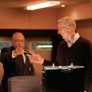 (Left to right) John Beasley as General Lasseter and James Cromwell as President Fowler in 